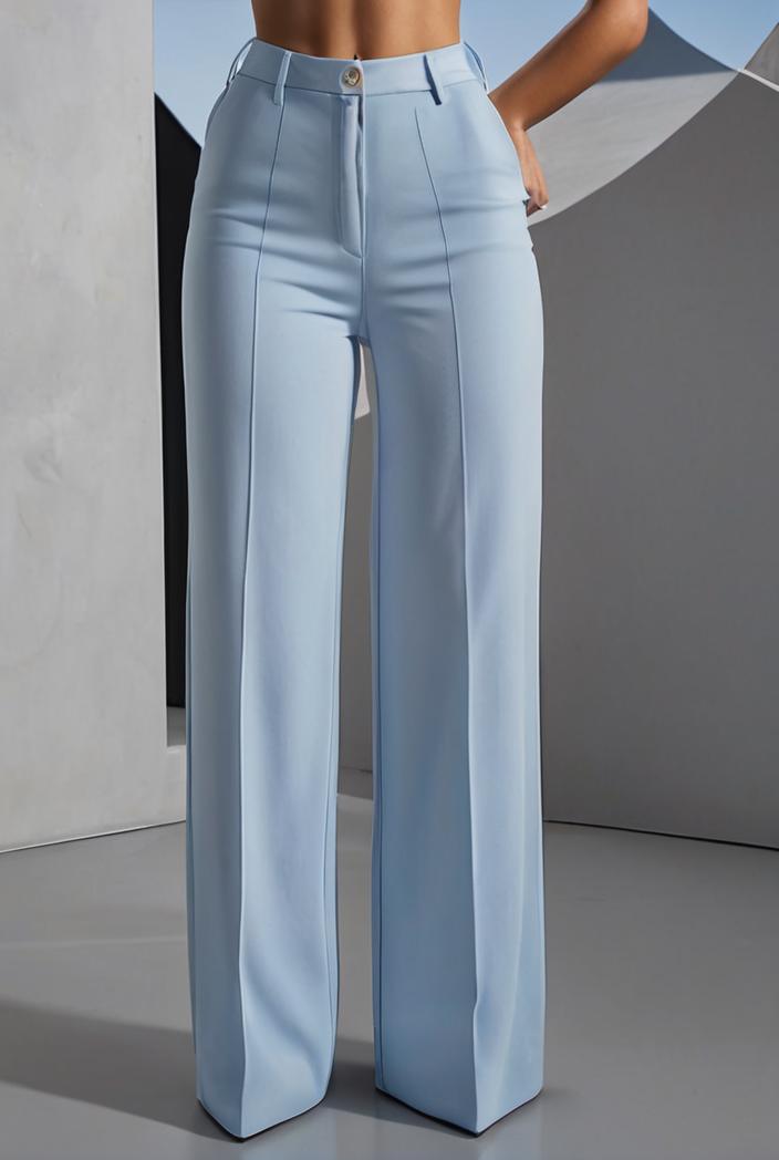 one shoulder crop top mopping pants two piece suit 130442