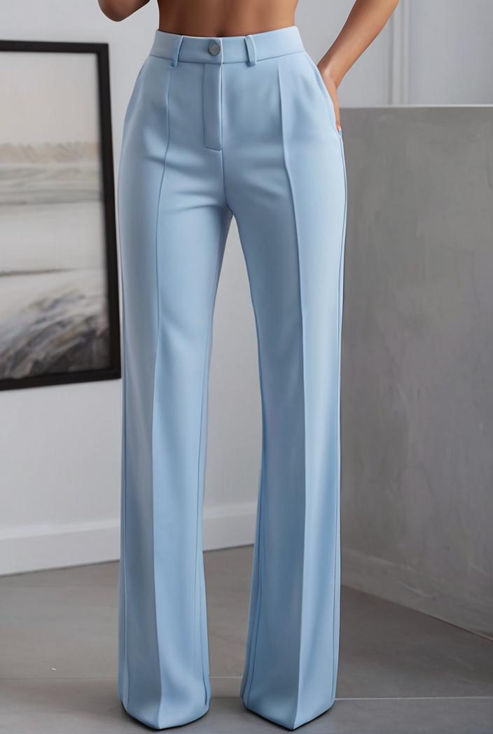 one shoulder crop top mopping pants two piece suit 130446
