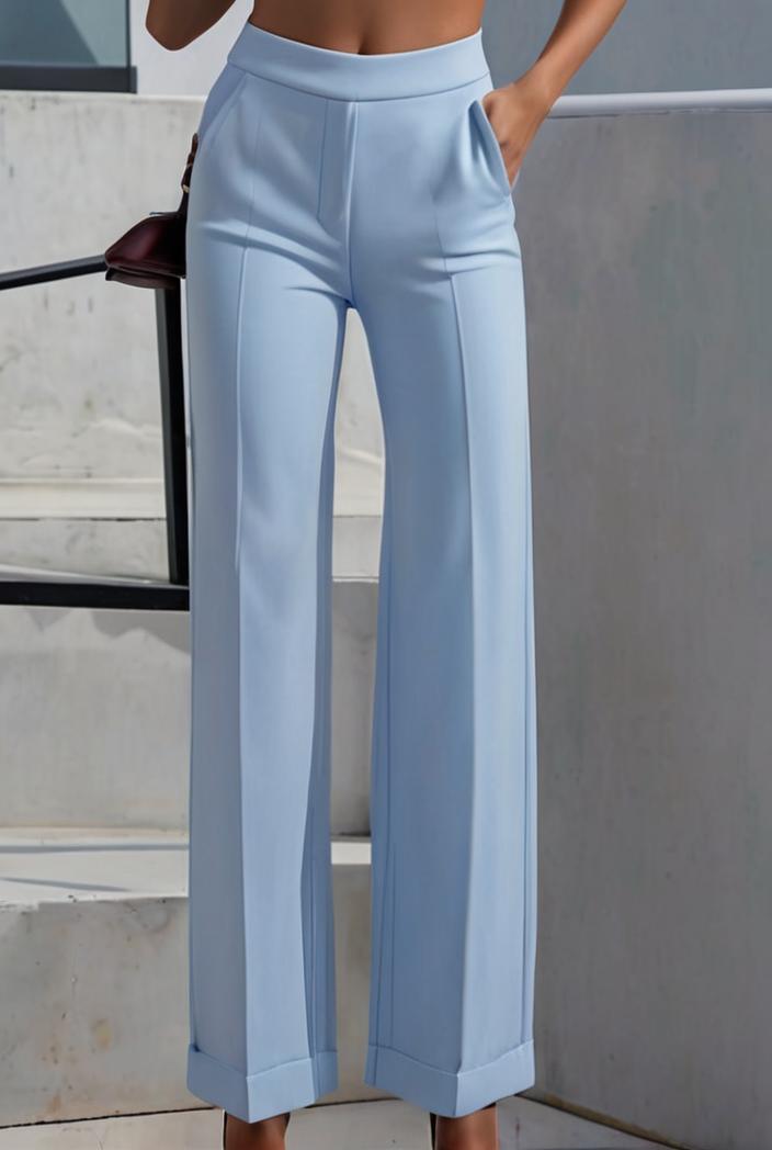 one shoulder crop top mopping pants two piece suit 130447