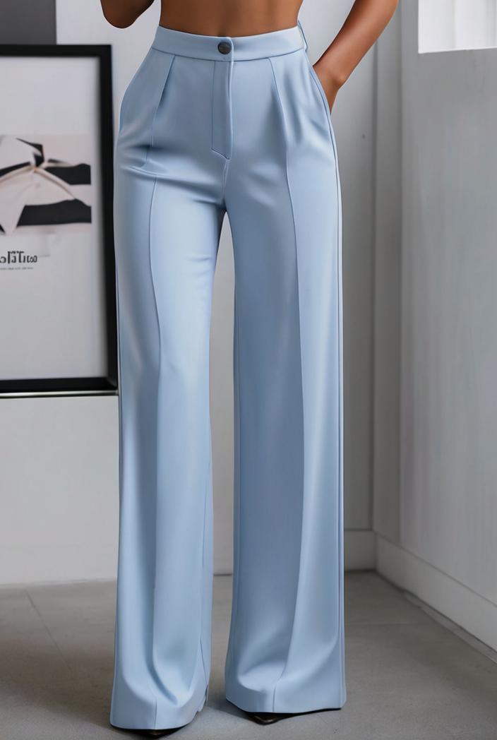 one shoulder crop top mopping pants two piece suit 130450