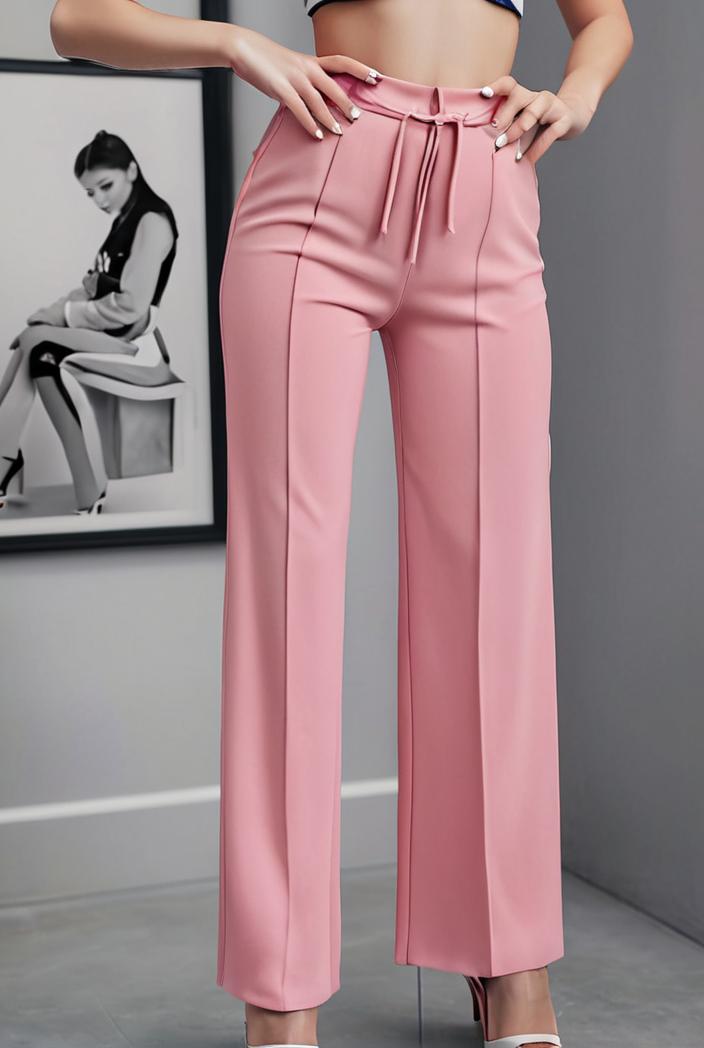 one shoulder crop top mopping pants two piece suit 130459