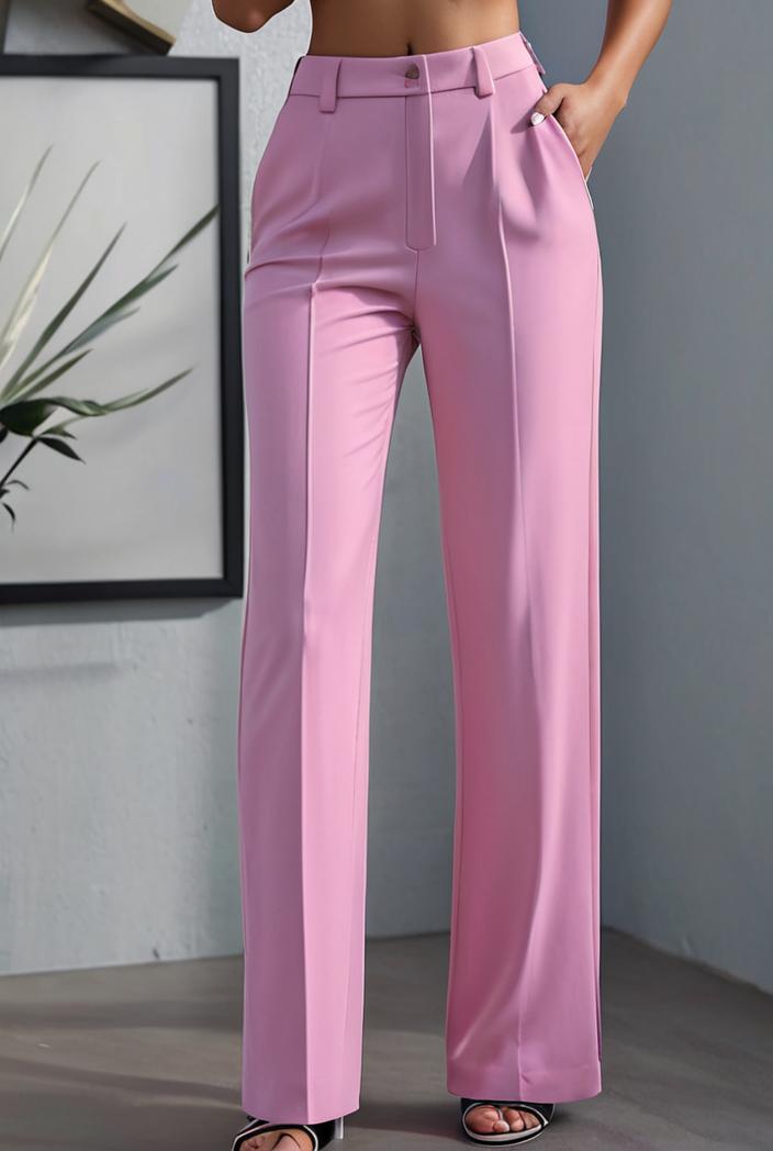 one shoulder crop top mopping pants two piece suit 130464