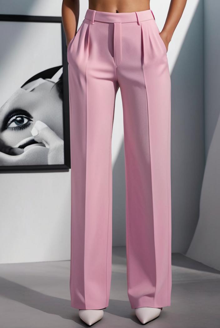 one shoulder crop top mopping pants two piece suit 130465