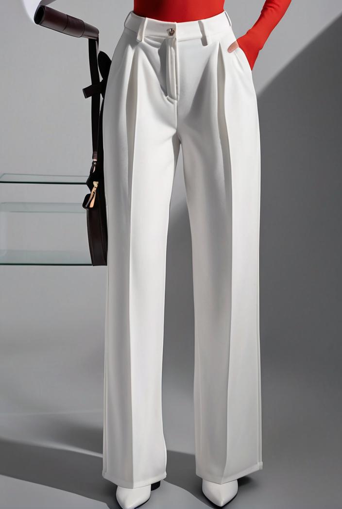 one shoulder crop top mopping pants two piece suit 130468