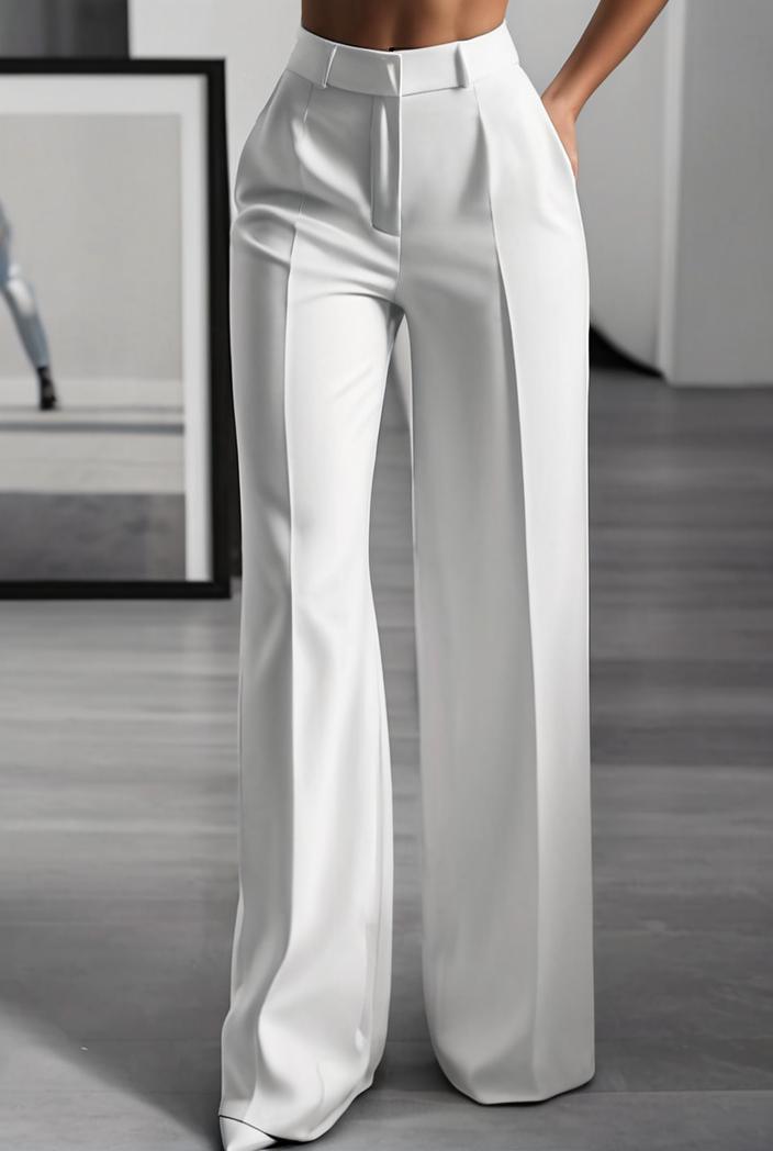 one shoulder crop top mopping pants two piece suit 130470