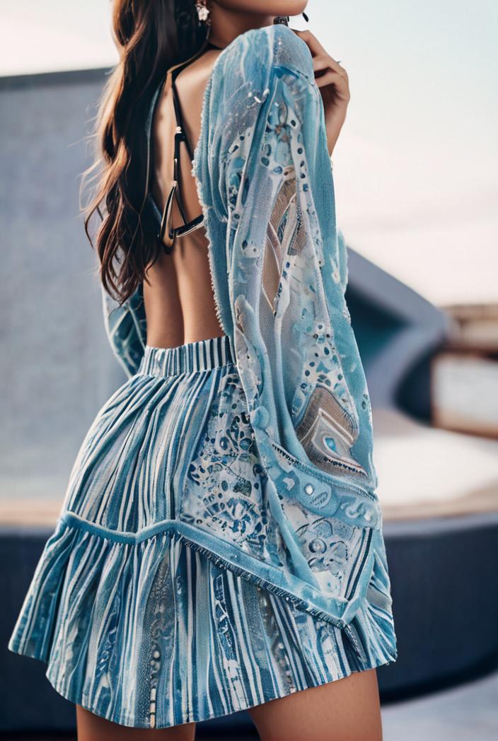floral print halter bohemian long skirt 142080