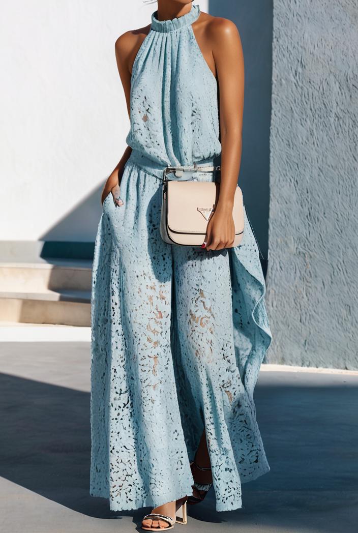 floral print halter bohemian long skirt 135656