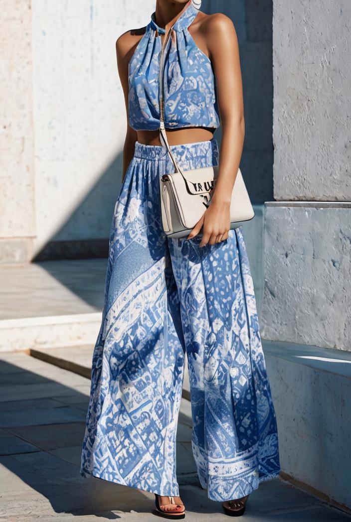 floral print halter bohemian long skirt 135676