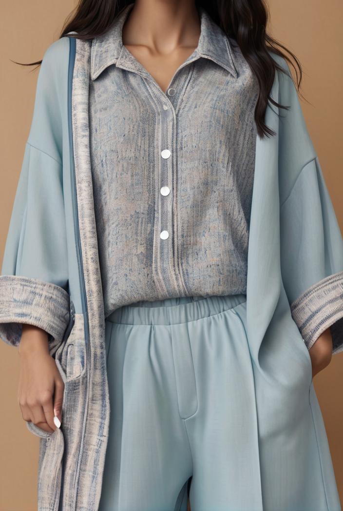 dresses loose print breathable long sleeve dress for women 127514