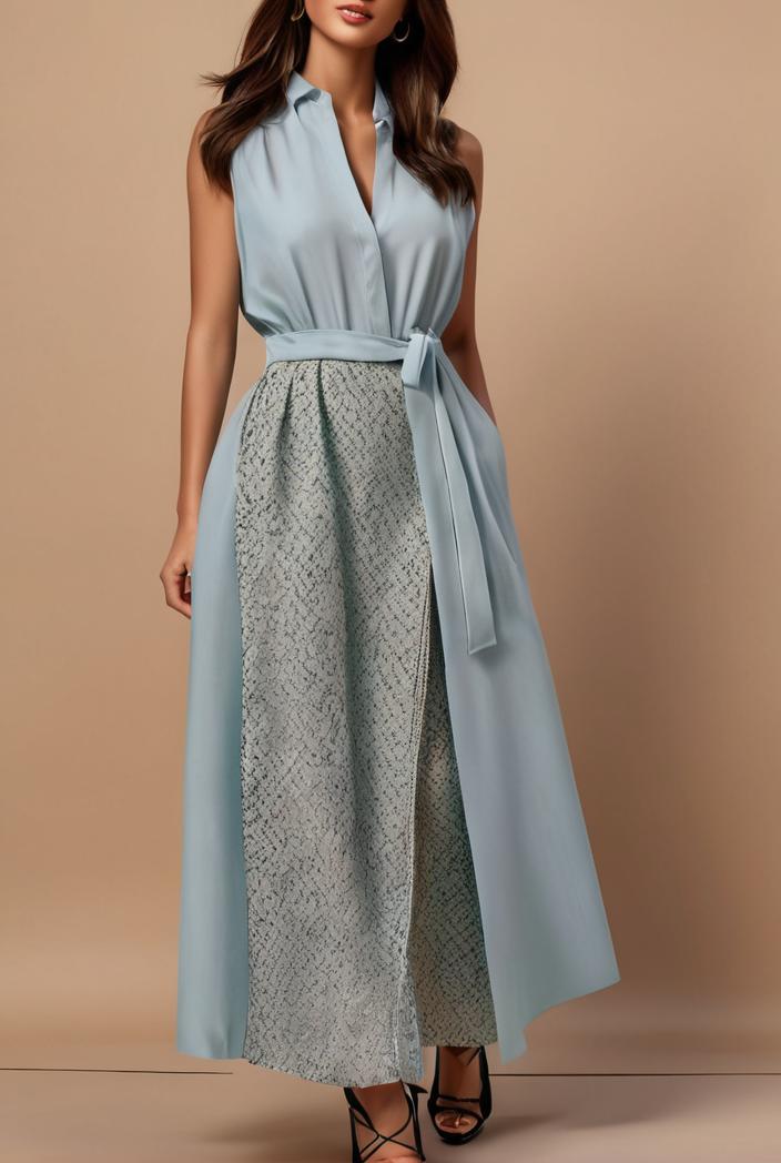 dresses loose print breathable long sleeve dress for women 127521