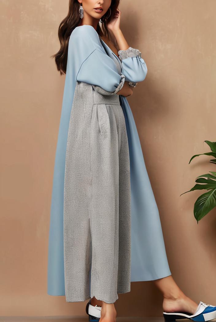 dresses loose print breathable long sleeve dress for women 127526
