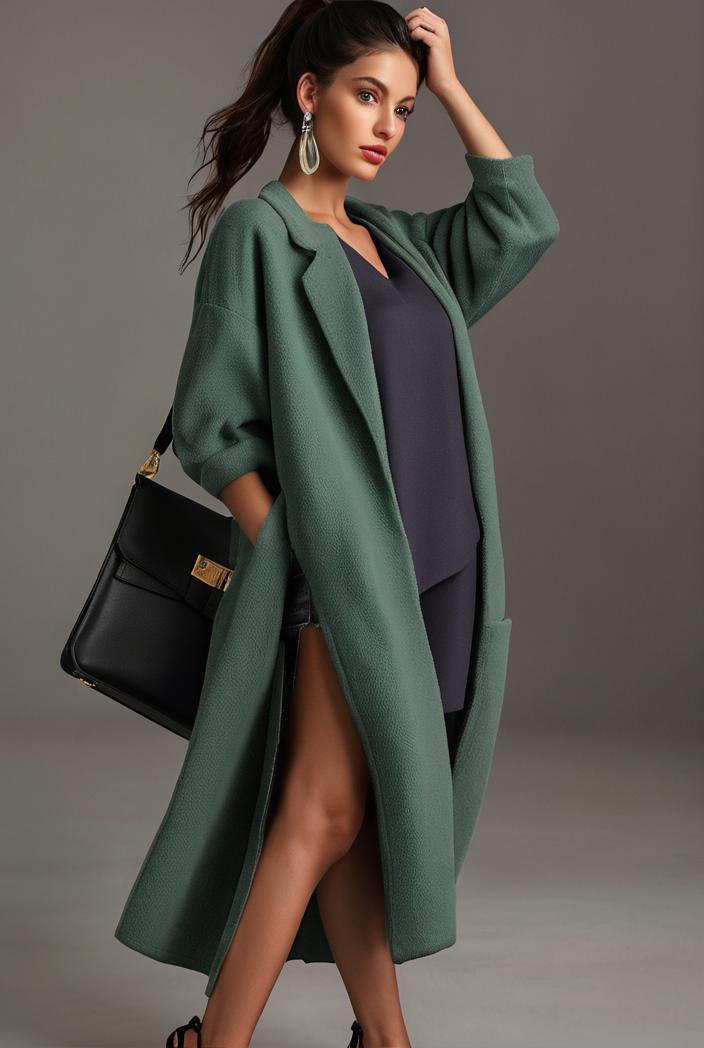 loose large size deep v button shirt dress 123613