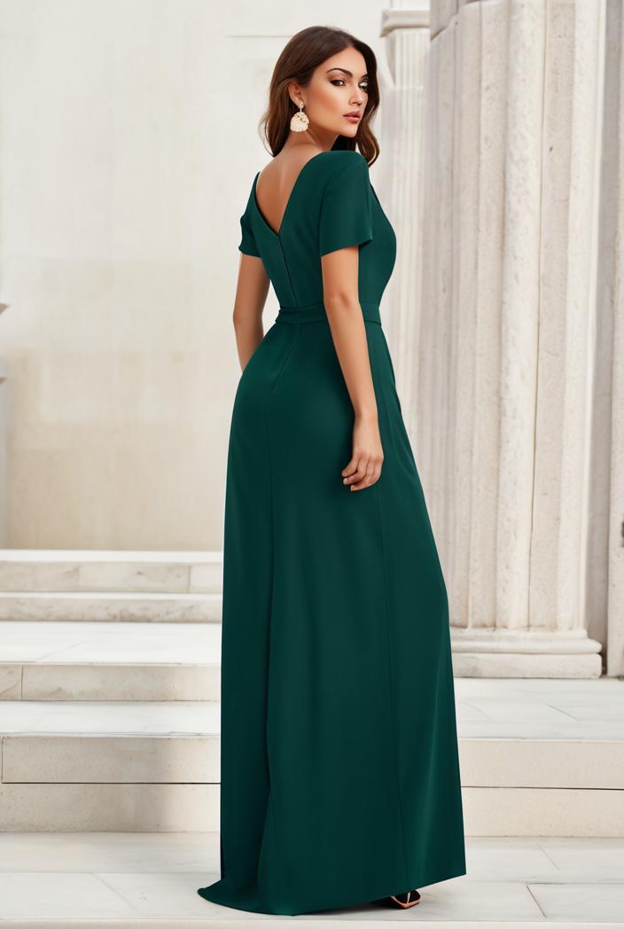 women s a line empire waist maxi chiffon evening dress 114614
