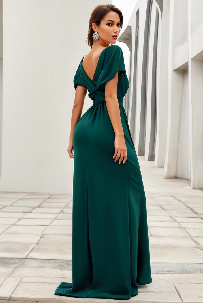 women s a line empire waist maxi chiffon evening dress 114617