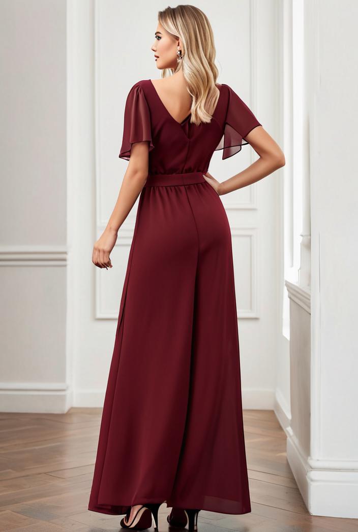 women s a line empire waist maxi chiffon evening dress 114652