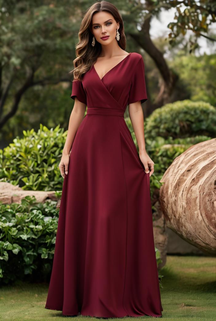 women s a line empire waist maxi chiffon evening dress 114662