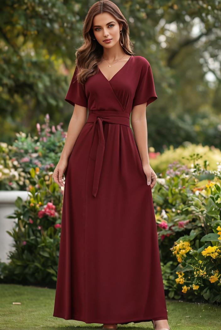 women s a line empire waist maxi chiffon evening dress 114667