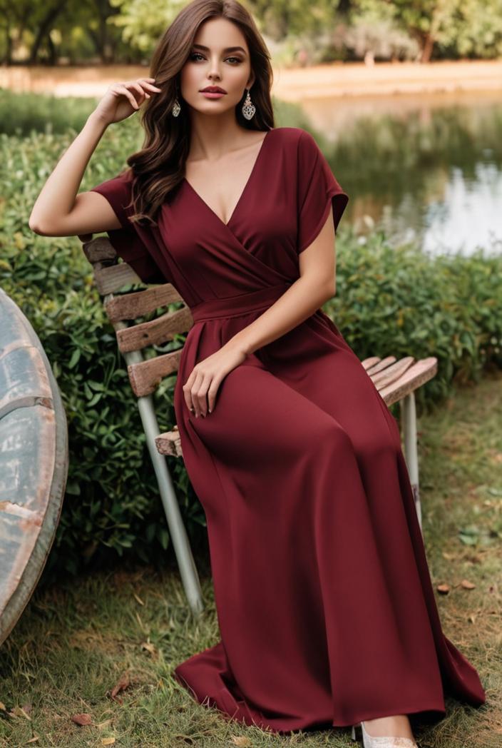 women s a line empire waist maxi chiffon evening dress 114671