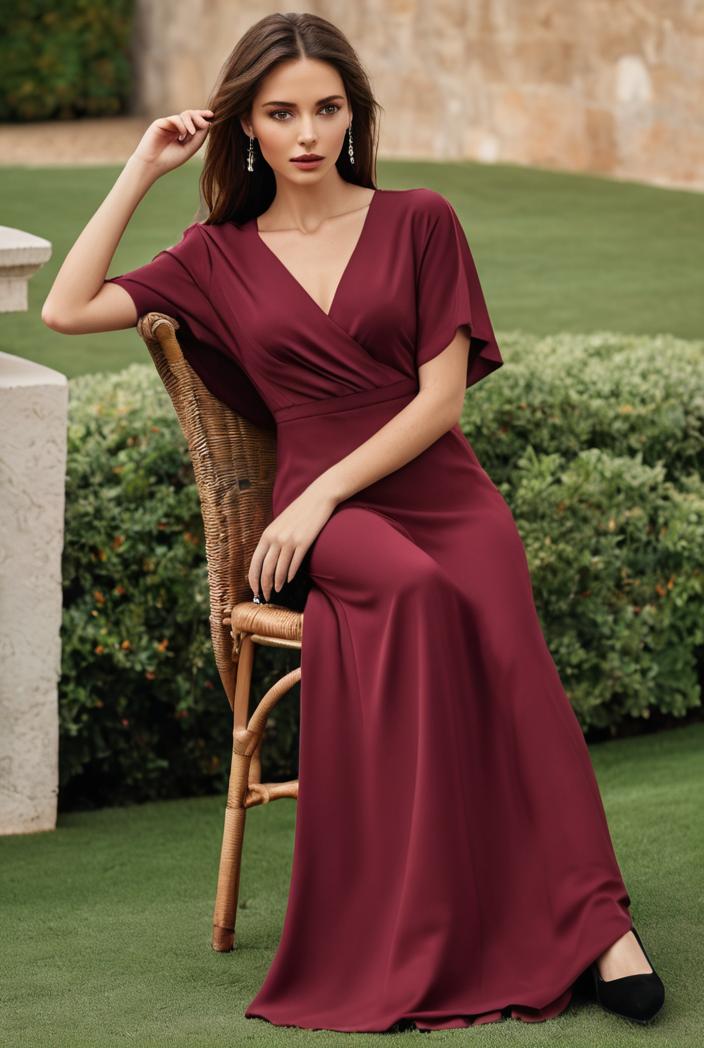 women s a line empire waist maxi chiffon evening dress 114675