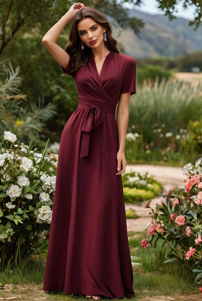 women s a line empire waist maxi chiffon evening dress 114679