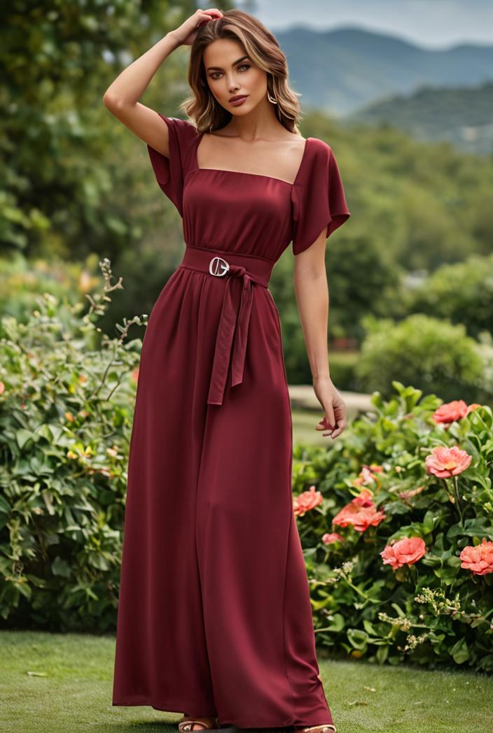 women s a line empire waist maxi chiffon evening dress 114683