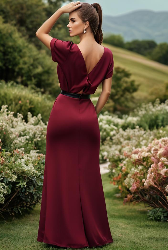 women s a line empire waist maxi chiffon evening dress 114684