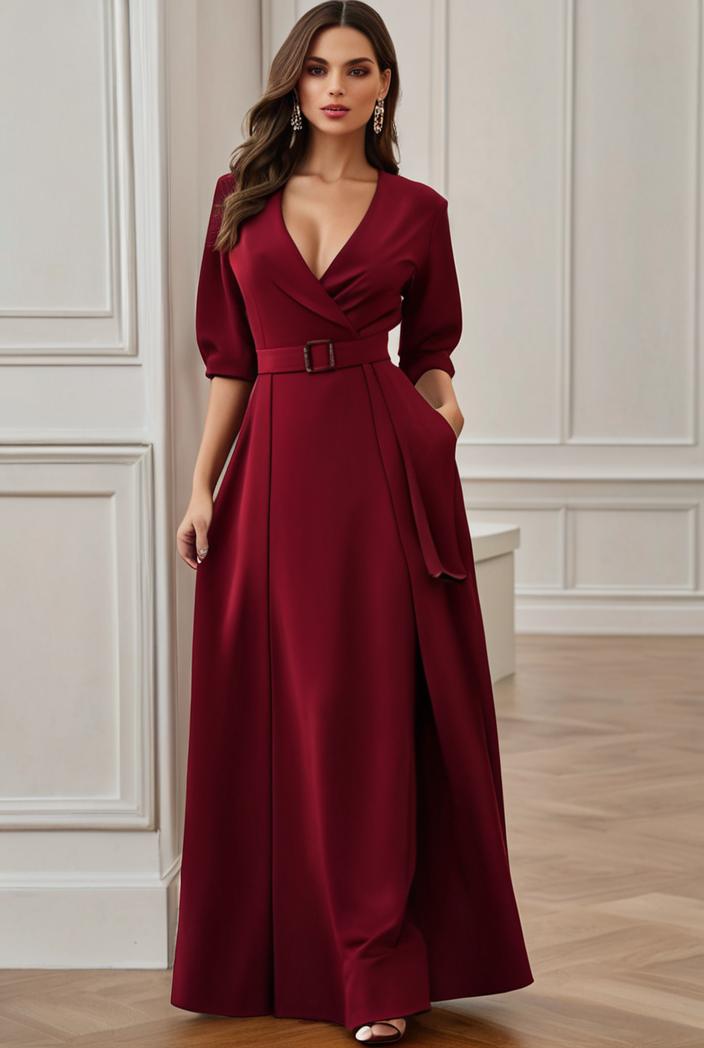 women s a line empire waist maxi chiffon evening dress 114698