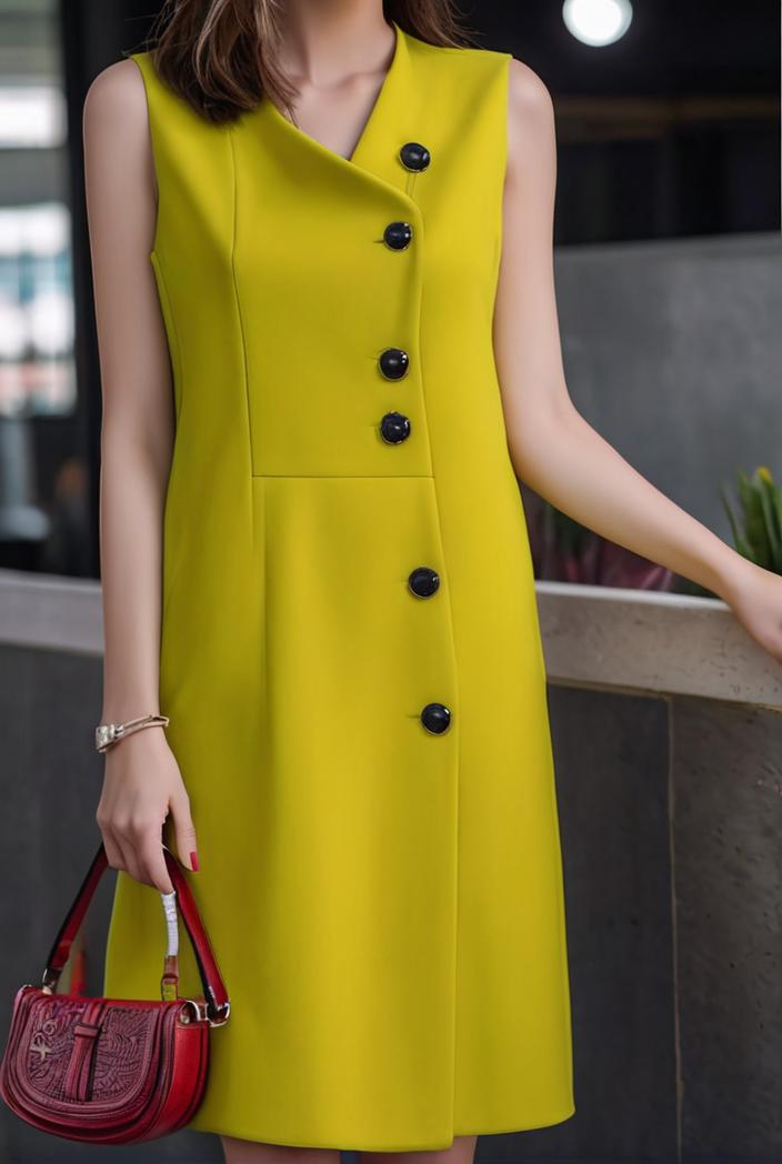 women s dresses printed v neck sleeveless midi dress 118836