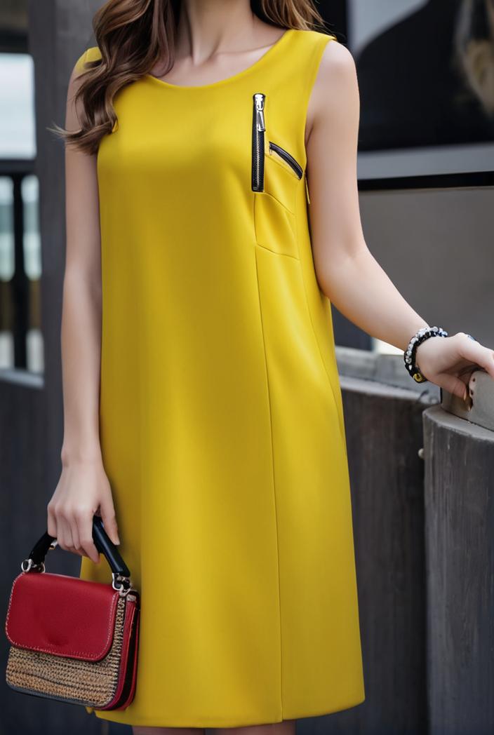women s dresses printed v neck sleeveless midi dress 118841