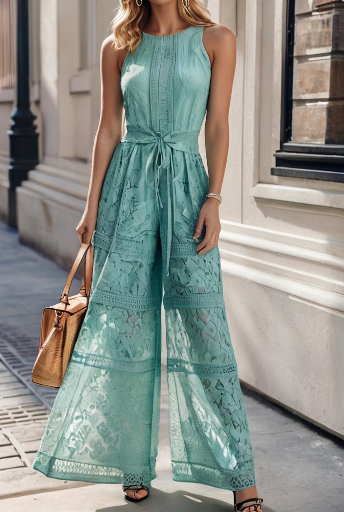 boho print halterneck sleeveless dress 123353