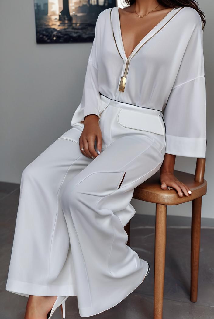 casual v neck long sleeve dress 102718