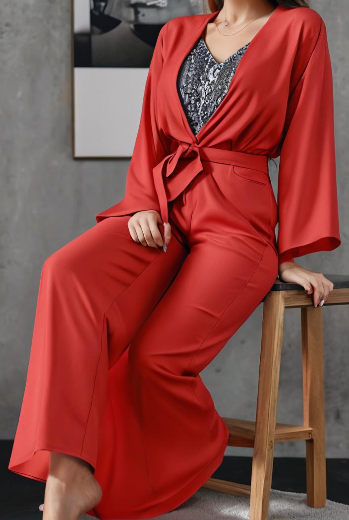 casual v neck long sleeve dress 102736