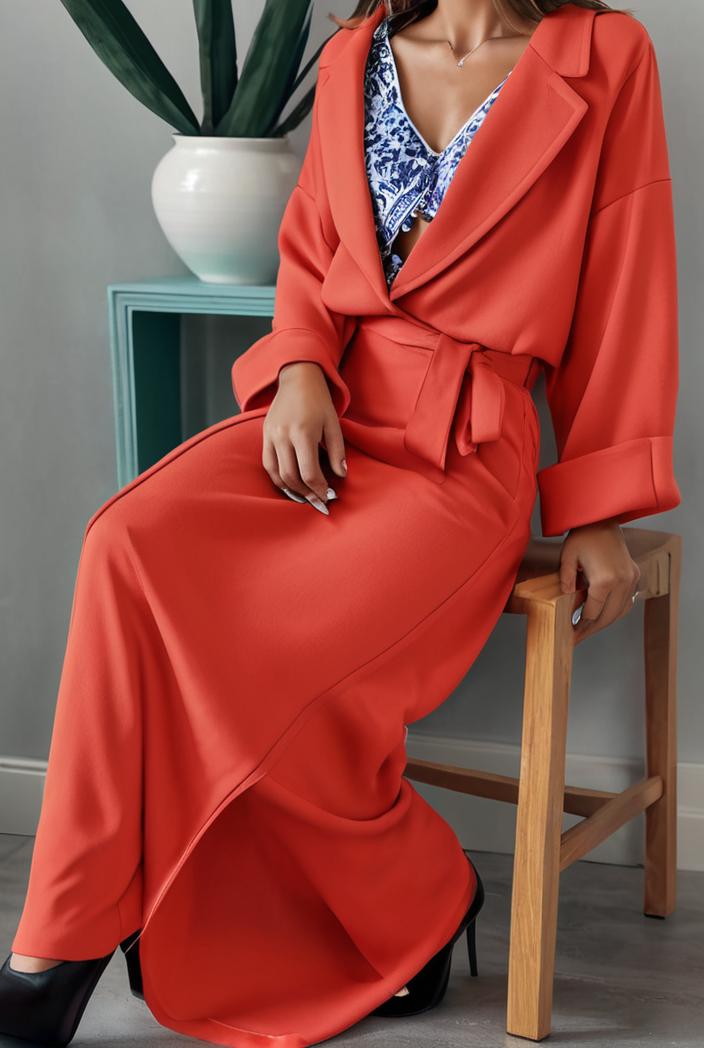 casual v neck long sleeve dress 102743