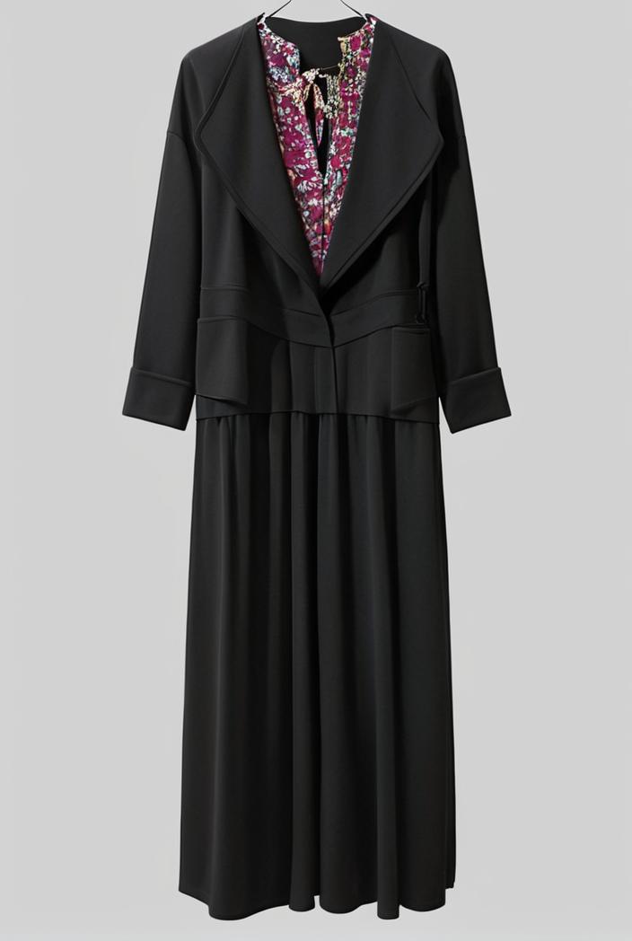 casual v neck long sleeve dress 102746