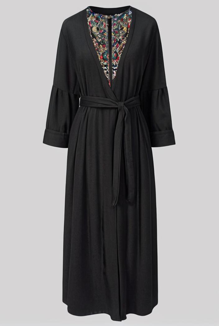 casual v neck long sleeve dress 102748