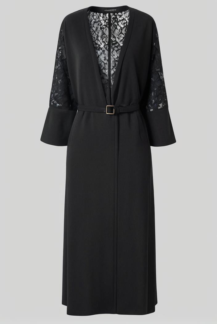 casual v neck long sleeve dress 102751