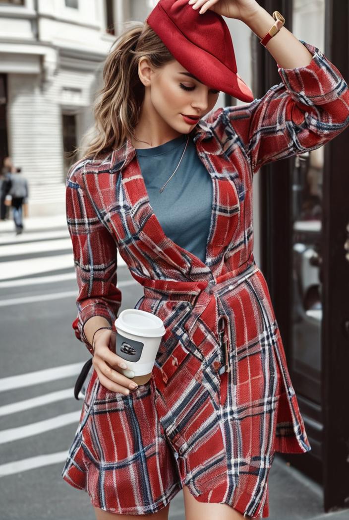 fashion v neck printed long sleeve midi dress 113152