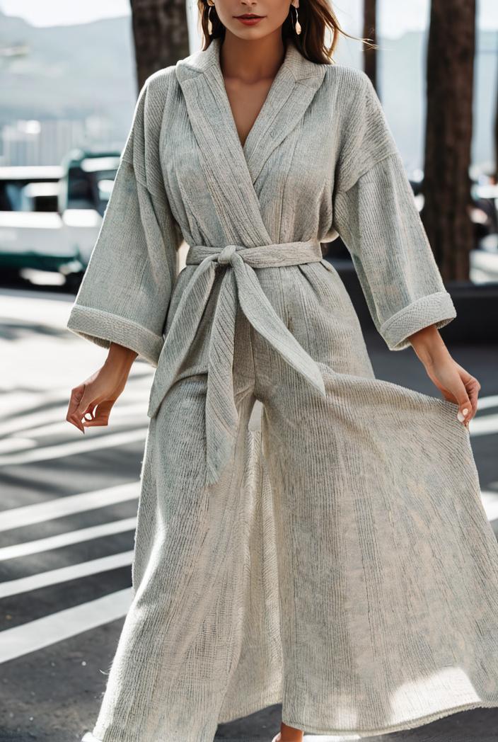 fashion v neck printed long sleeve midi dress 113166