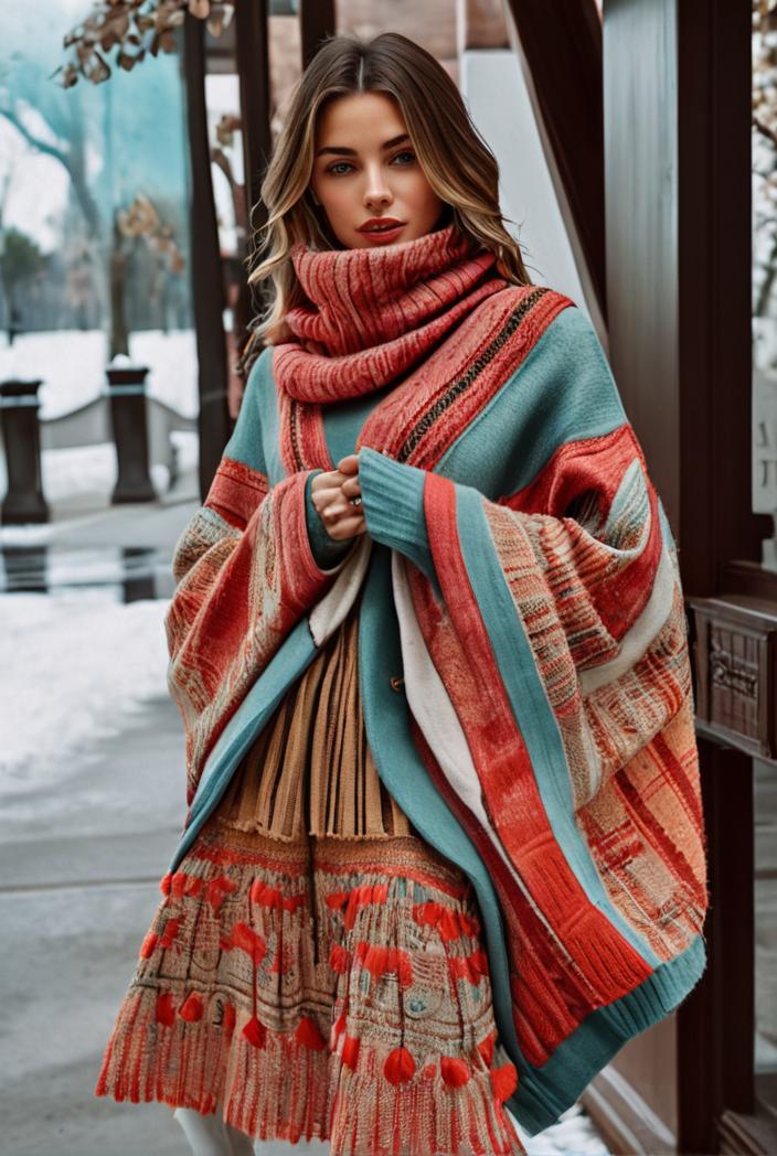 fashion v neck printed long sleeve midi dress 113172