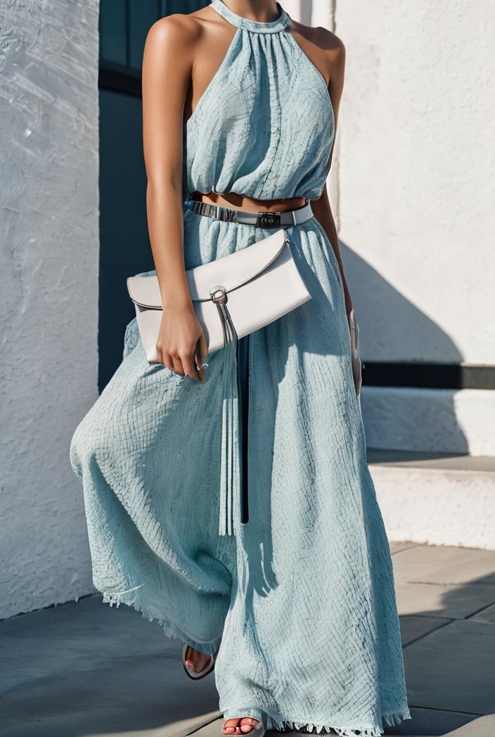 floral print halter bohemian long skirt 113652