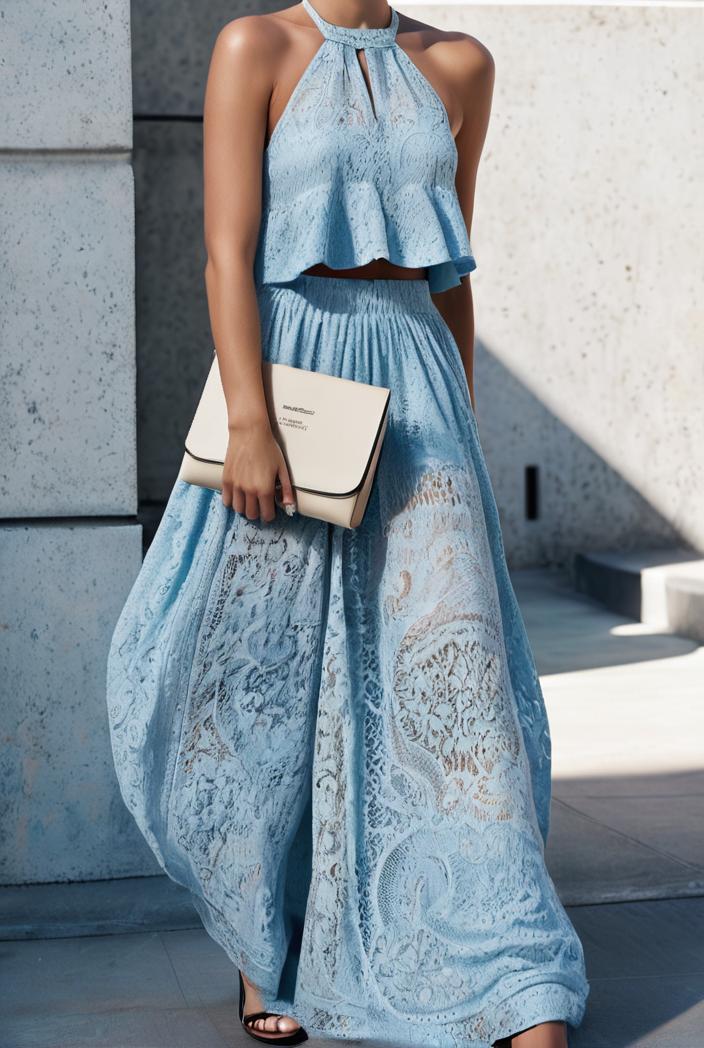 floral print halter bohemian long skirt 113656