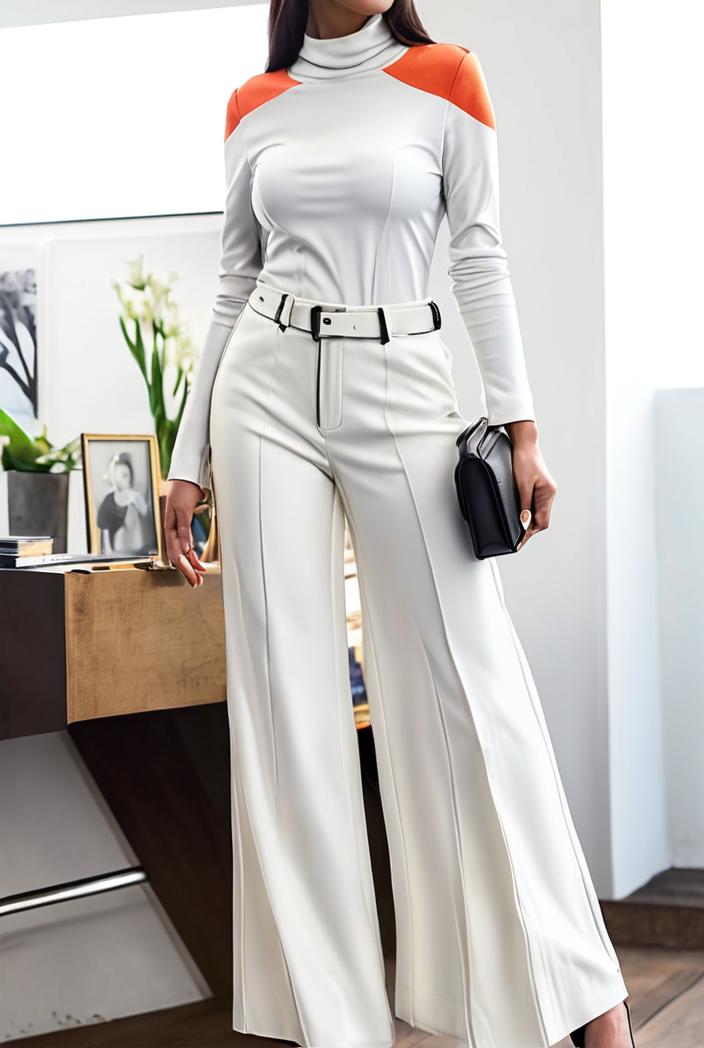 women s jumpsuits long sleeve one shoulder lace up wide leg jumpsuit 141115