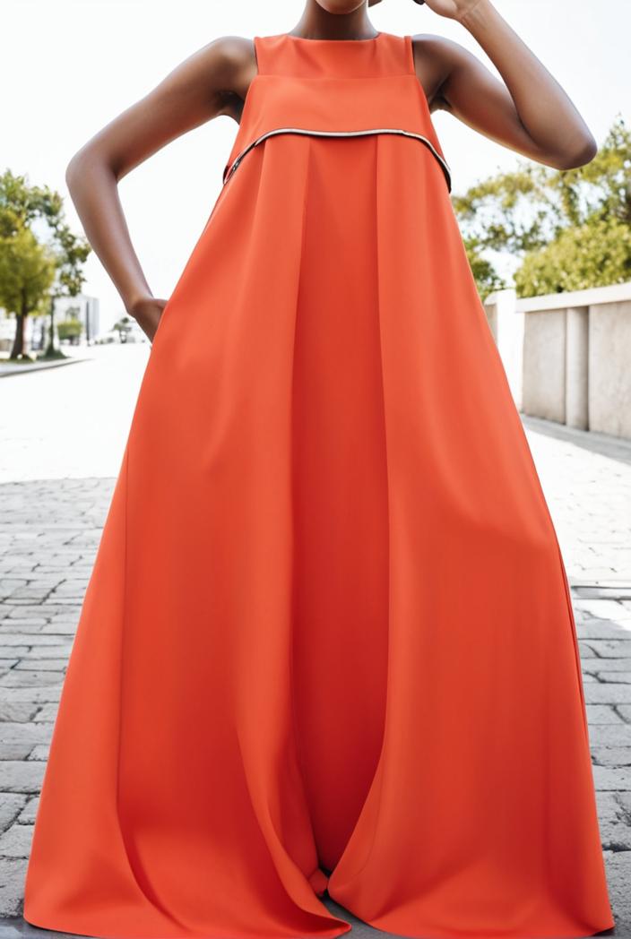 solid halter neck open back sleeveless dress 144192