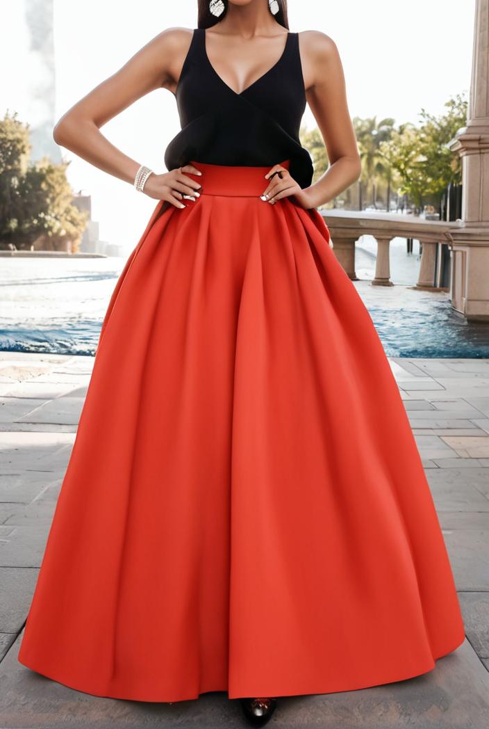 solid halter neck open back sleeveless dress 144204