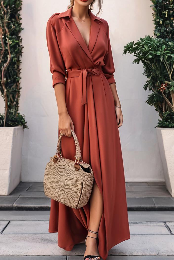 solid halter neck open back sleeveless dress 144236