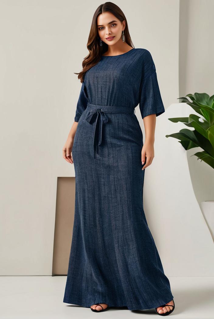 3 4 sleeve bodycon plunging back sequin evening dress 116932