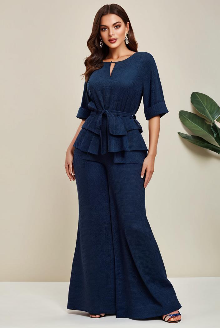 3 4 sleeve bodycon plunging back sequin evening dress 116939