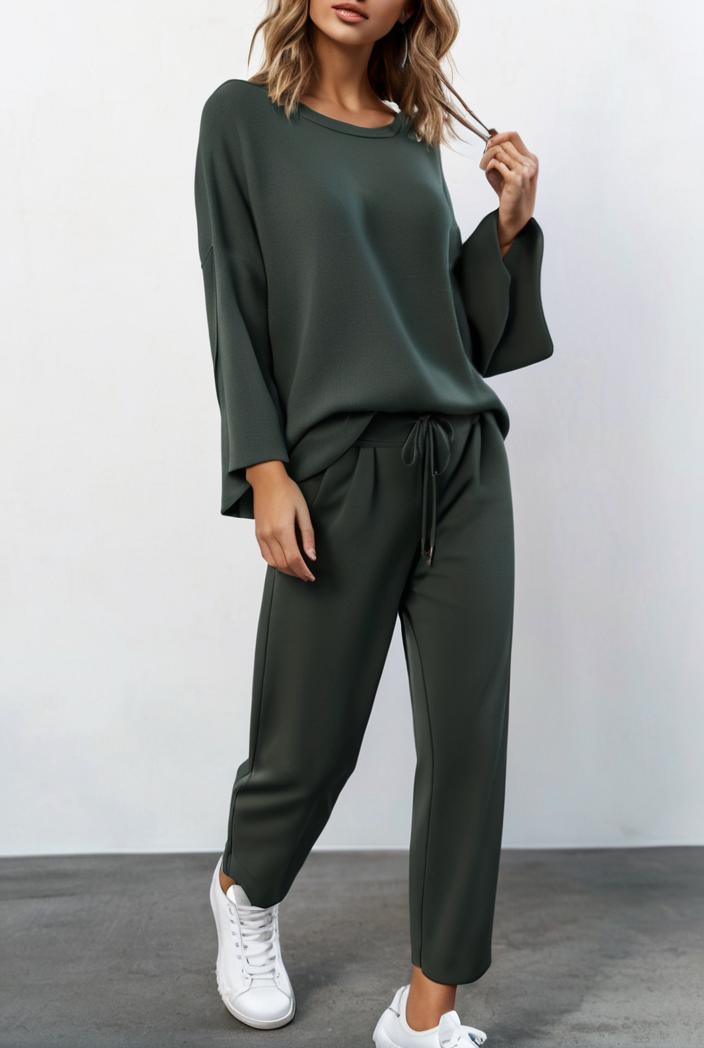 2 piece knitted cotton lounge sweatshirt 139839