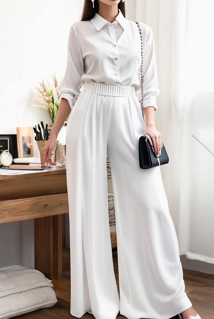 women s jumpsuits long sleeve one shoulder lace up wide leg jumpsuit 123598
