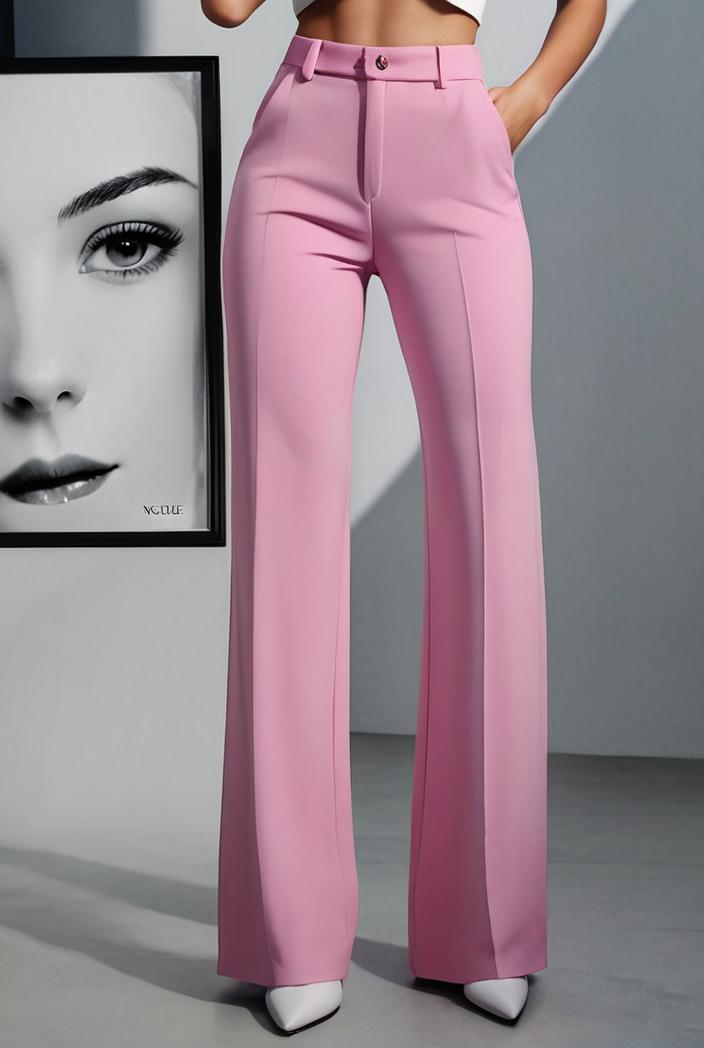 one shoulder crop top mopping pants two piece suit 126117